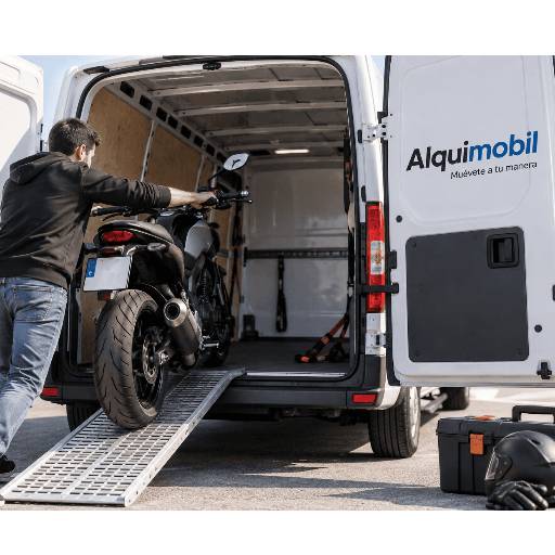 Alquiler de furgoneta para transportar una moto